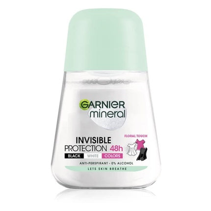 Deodorant roll-on, Garnier, Mineral Invisible, 50 ml