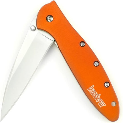 Cuțit pliabil, Kershaw, Leek, portocaliu
