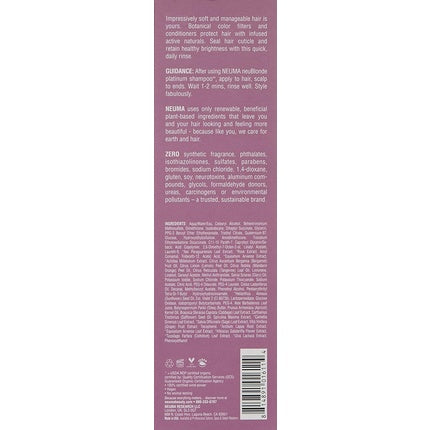 Rinser Detangling Neuma neuBlonde Platinum, Culoare Violetă