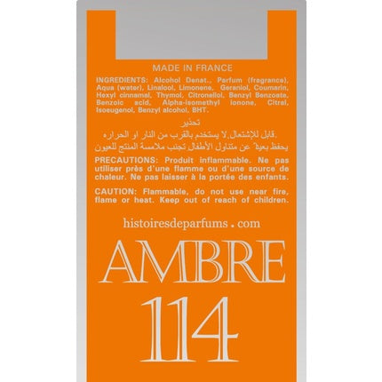 Parfum, Histoire De Parfums, Ambre 114, portocaliu