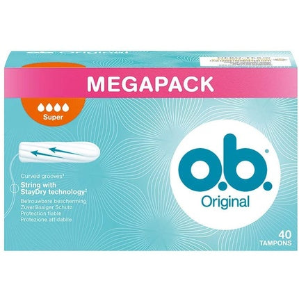 O.B. Original Superplus, Tampon Femeie, Mega Pack, Alb