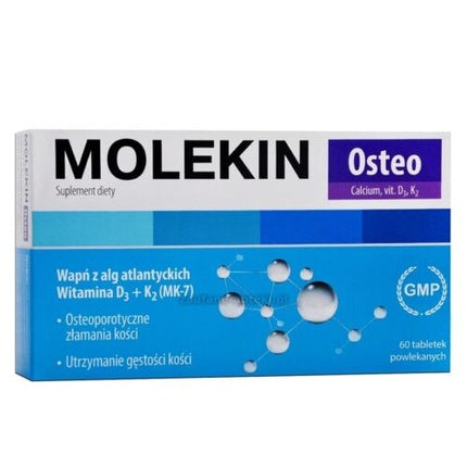 Molekin Osteo 60 Tablete pentru Menținerea Sănătății Oaselor la Femei Peste 50 de Ani