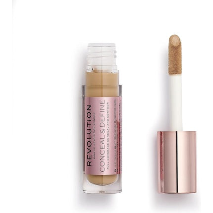Concealer Revolution Beauty Conceal & Define C12, 4g, culoare mediu