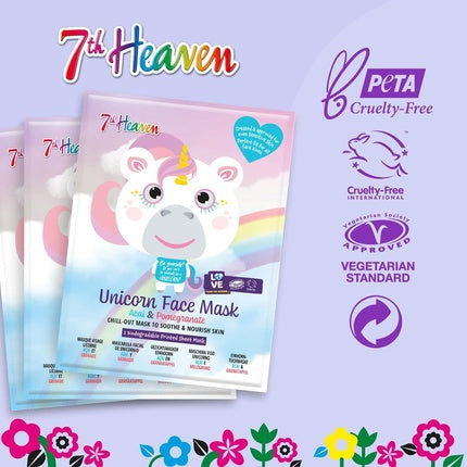 Masca fata, 7th Heaven Unicorn, acai si rodie