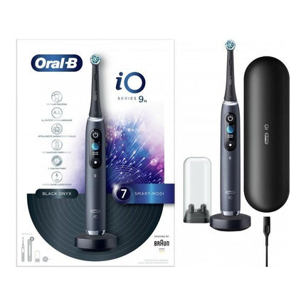 Periuță Electrică Oral-B iO Series 9, Black Onyx, model cu design modern și carcasă compactă