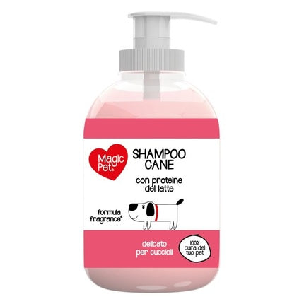 Șampon Magic Pet Cane, 300 ml, cu proteine din lapte, roz
