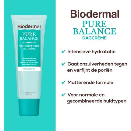 Cremă de zi, Biodermal, Pure Balance, 50ml