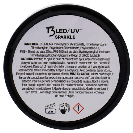 Gel de unghii Cuccio T3 LED/UV Cool Cure - Smurf Glitter - 1 Oz