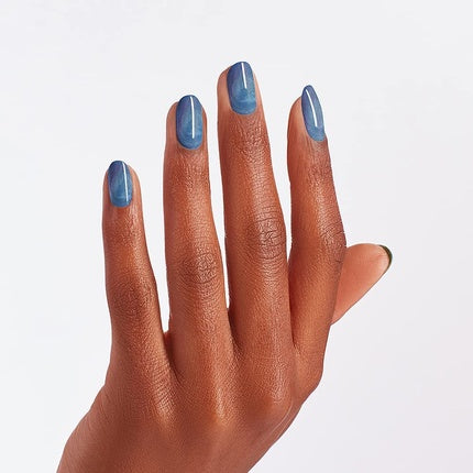 Vernis OPI Nail Lacquer Led Marquee, Albastru cu sclipici, 15ml