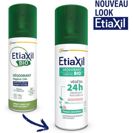 Etiaxil Deodorant Spray 24h Organic 100ml - Pack of 2