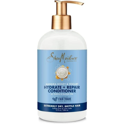Condiționator Shea Moisture Manuka Honey & Yogurt, 384ml, alb cu pompă aurie