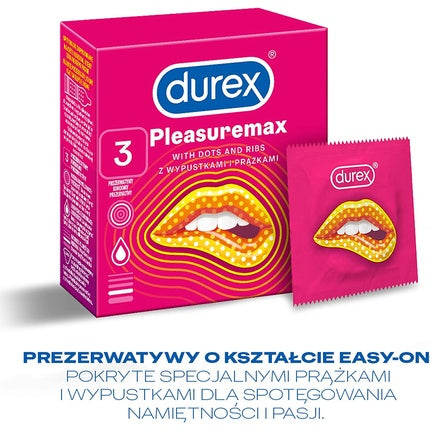 Prezervative, Durex Pleasuremax, nubs si inele, 3 buc