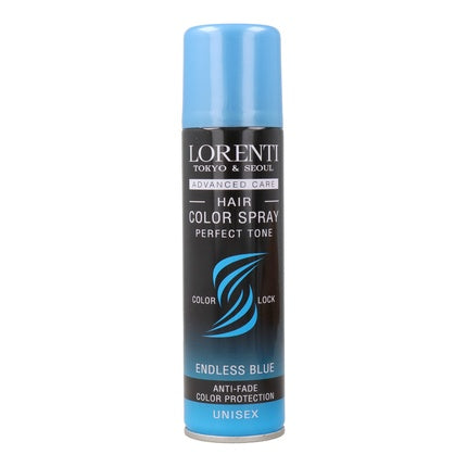 Spray păr, Lorenti Crazy Color Spray Endless Blue, 150 ml, albastru