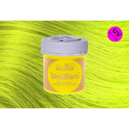 Vopsea de păr semipermanentă, La Riche Directions, Fluorescent Galben, 88ml, set 4 bucăți
