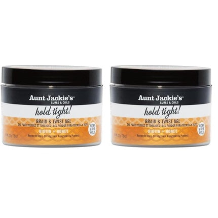 Gel de păr Aunt Jackie's Hold Tight Braid & Twist Gel cu miere, 75 Oz