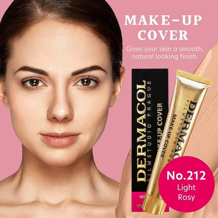 Fond de ten lichid mat, Dermacol Dc, SPF 30, 30g, nuanta 212