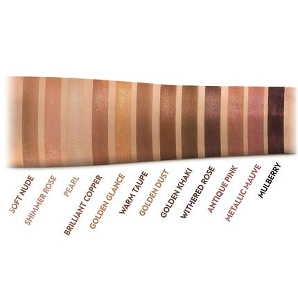 Plic de farduri pentru ochi Luvia Endless Nude, 12 culori matte și shimmer, cutie cadou