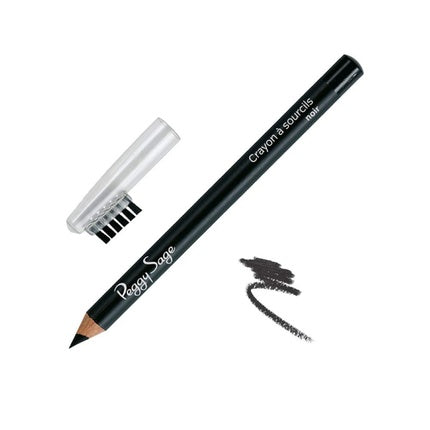 Creion pentru sprâncene Peggy Sage, Black Eyebrow Pencil, negru