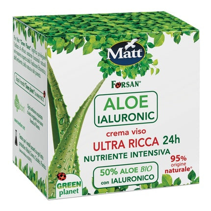 Cremă față, Matt Forsan, Aloe Ialuronic, 50ml