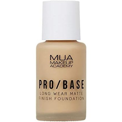 Fond de ten lichid MUA Makeup Academy Pro Base Long Wear Matte Finish 30ml, culoare bej