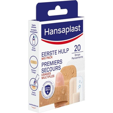 Plasturi Hansaplast, First Aid Mix Pack, 20 Buc, Bej