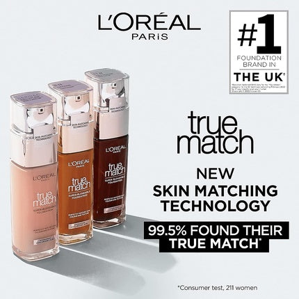 Fond de ten L'Oreal Paris True Match, SPF 17, Toffee, 30ml