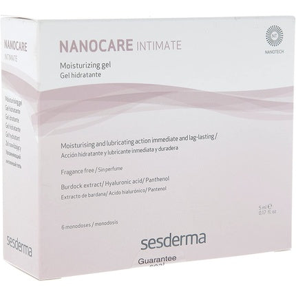 Gel hidratant pentru zona intimă, Sesderma, Nanocare Intimate, 6 doze x 5ml