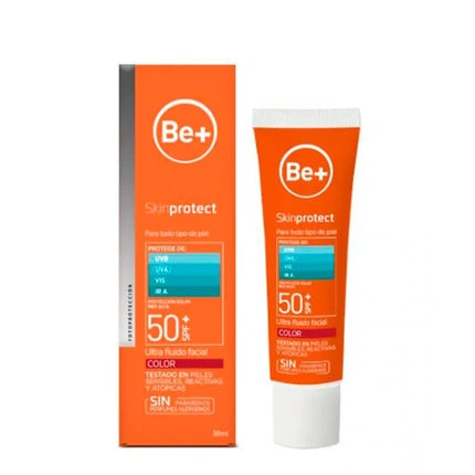Be Be Skin Protect Facial Color SPF 50, 50ml, portocaliu
