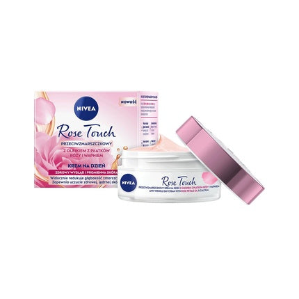 Crema anti-rid de zi, Nivea, Rose Touch, 50ml