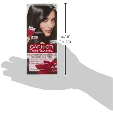 Vopsea de păr Garnier, Color Sensation, negru intens, 110ml