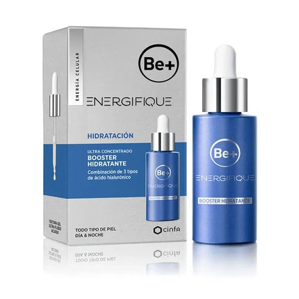 Ser facial hidratant Be+ Energifique, 30ml, albastru