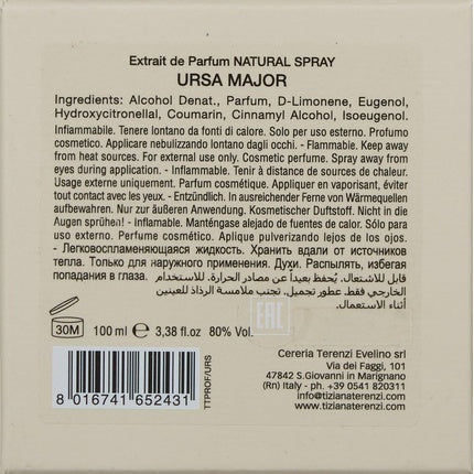 Parfum Tiziana Terenzi, Ursa, alb auriu, 100ml