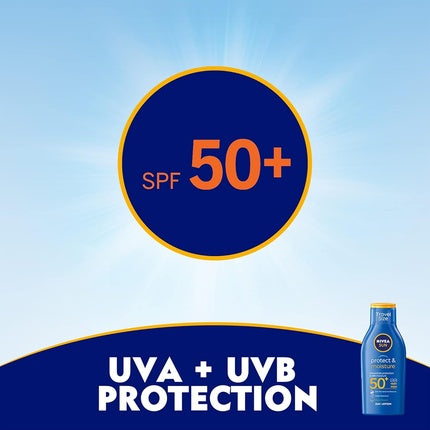 Loțiune Solară Nivea Sun Protect & Moisture SPF 50, Travel Size, 100ml