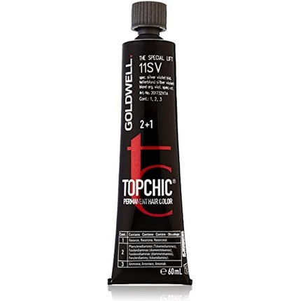 Vopsea de păr, Goldwell, Topchic 11SV, argintiu violet