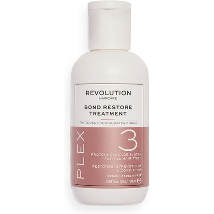Tratament Reparator Păr, Makeup Revolution Plex 3 Bond Restore Treatment, 243g, Alb/Roz