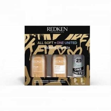 Set Coafare Redken All Soft + One United, 3 buc, Ambalaj Crăciun