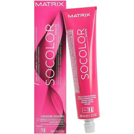 Matrix Socolor Beauty Moka Ash 4MA, Vopsea permanentă cu tonuri naturale, culoare gri-argintiu, 90 ml