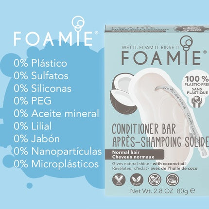 Balsam solid, Foamie, Shake Your Coconut, 80g, biodegradabil