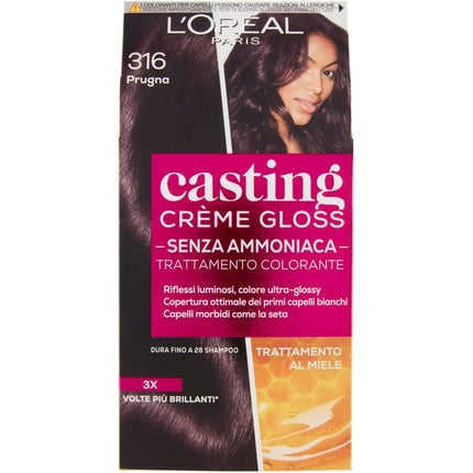 Vopsea par, L'Oréal, Casting Creme Gloss, pruna