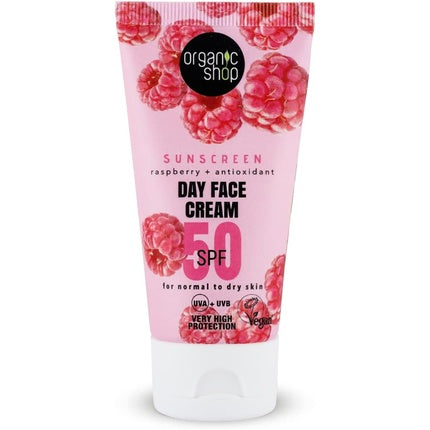 Cremă de față, Organic Shop, SPF 50, 50ml
