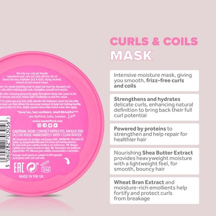 Masca de Păr Lee Stafford Curls, Roz, 200ml