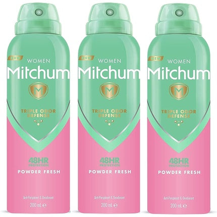 Deodorant antiperspirant, Brightretail, Triple Odor Defense, pudră fresh, 200ml