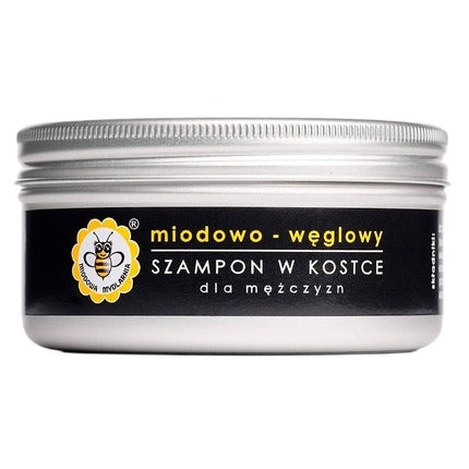 Șampon solid Miodowa Mydlarnia cu miere și cărbune, 70g