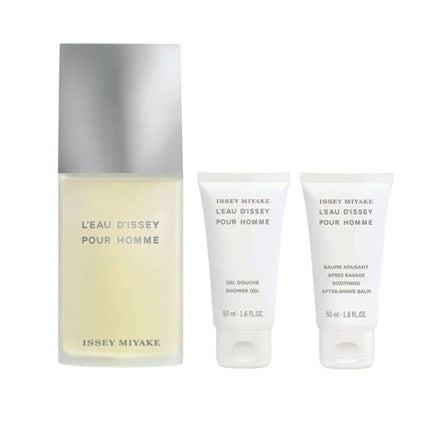 Set parfum Issey Miyake L'Eau D'Issey, Balsam, Gel de duș, 125ml, Alb