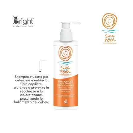 Șampon Bright Professional Hair, Sea and Pool, 250ml, alb-portocaliu