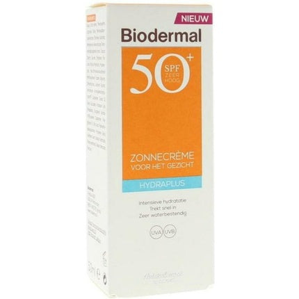 Cremă de față Biodermal Hydraplus SPF50, 50ml, alb