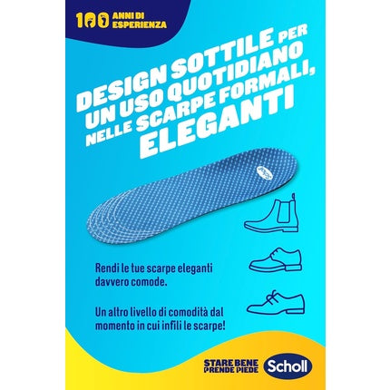 Tălpi Scholl GelActiv, mărime L, albastru-mov
