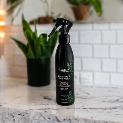 Spray termic pentru păr, Agadir, Rozmarin & Apă de Orez, 175ml