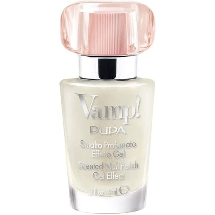 Lac de unghii, Pupa Milano, Gel Effect, alb, 9ml