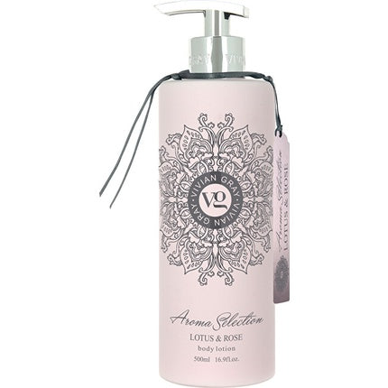 Vivian Gray Aroma Selection Lotus & Rose Body Lotion 500ml, roz